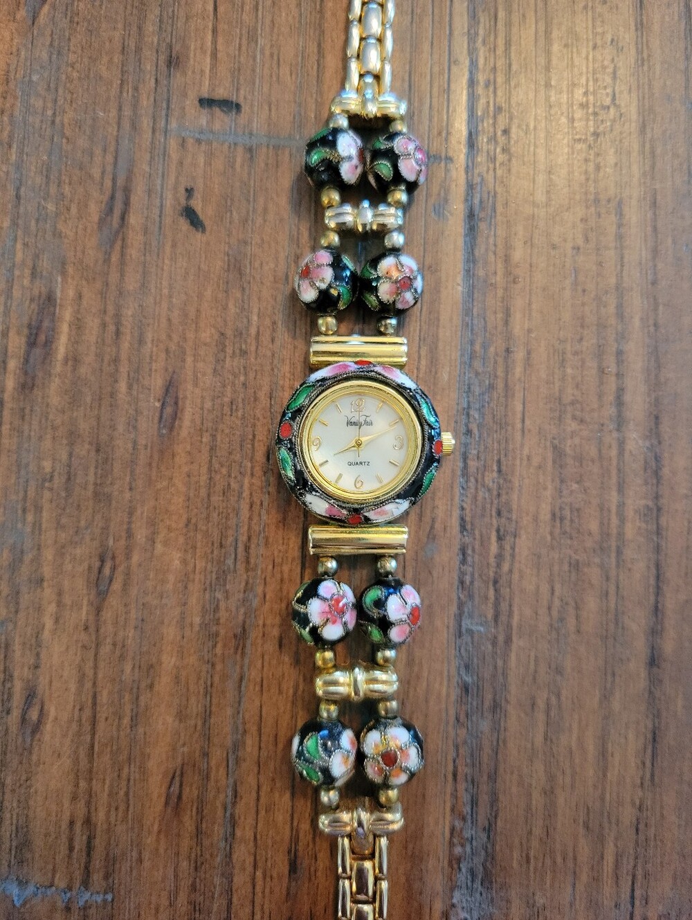 Vintage Vanity Fair Cloisonne Beaded Watch - Picture 2 of 9